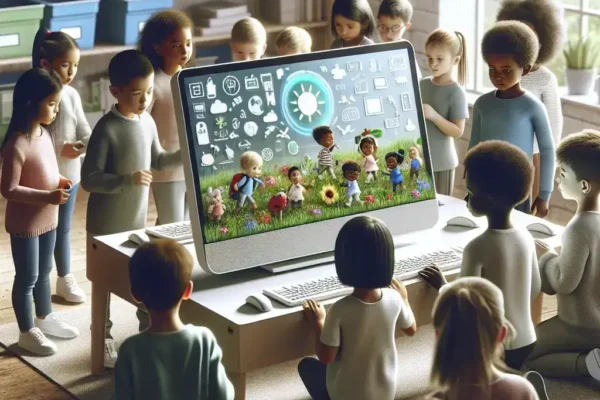 "Dell's new sustainable all-in-one PCs designed for classrooms, showcasing eco-friendly materials and innovative technology to enhance learning environments."