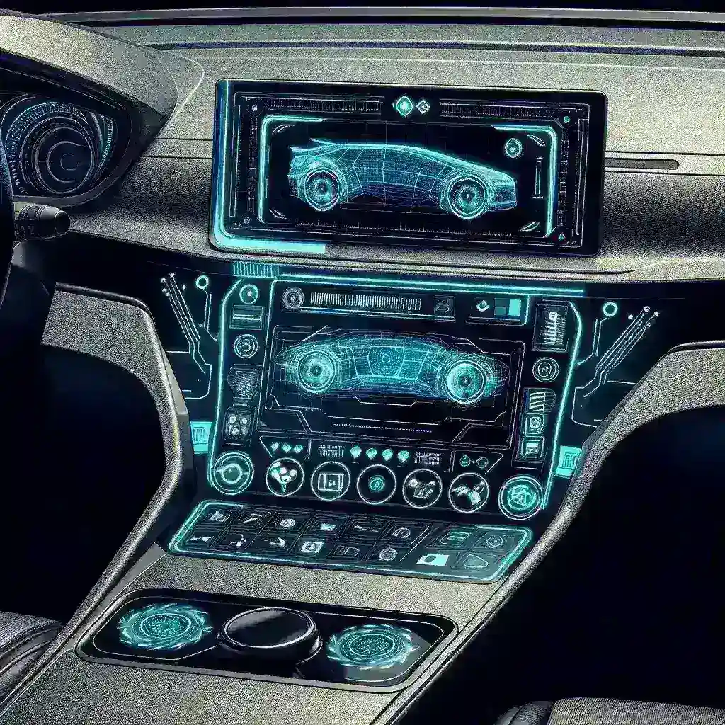"Samsung prototype foldable display showcased for automotive dashboards, highlighting innovative technology for enhanced in-car user experience."
