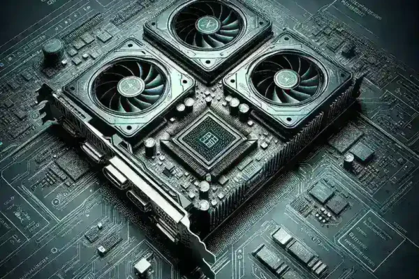 "Close-up of NVIDIA GeForce RTX 50 Series GPU showcasing Blackwell architecture, designed for enhanced gaming performance and advanced graphics capabilities."