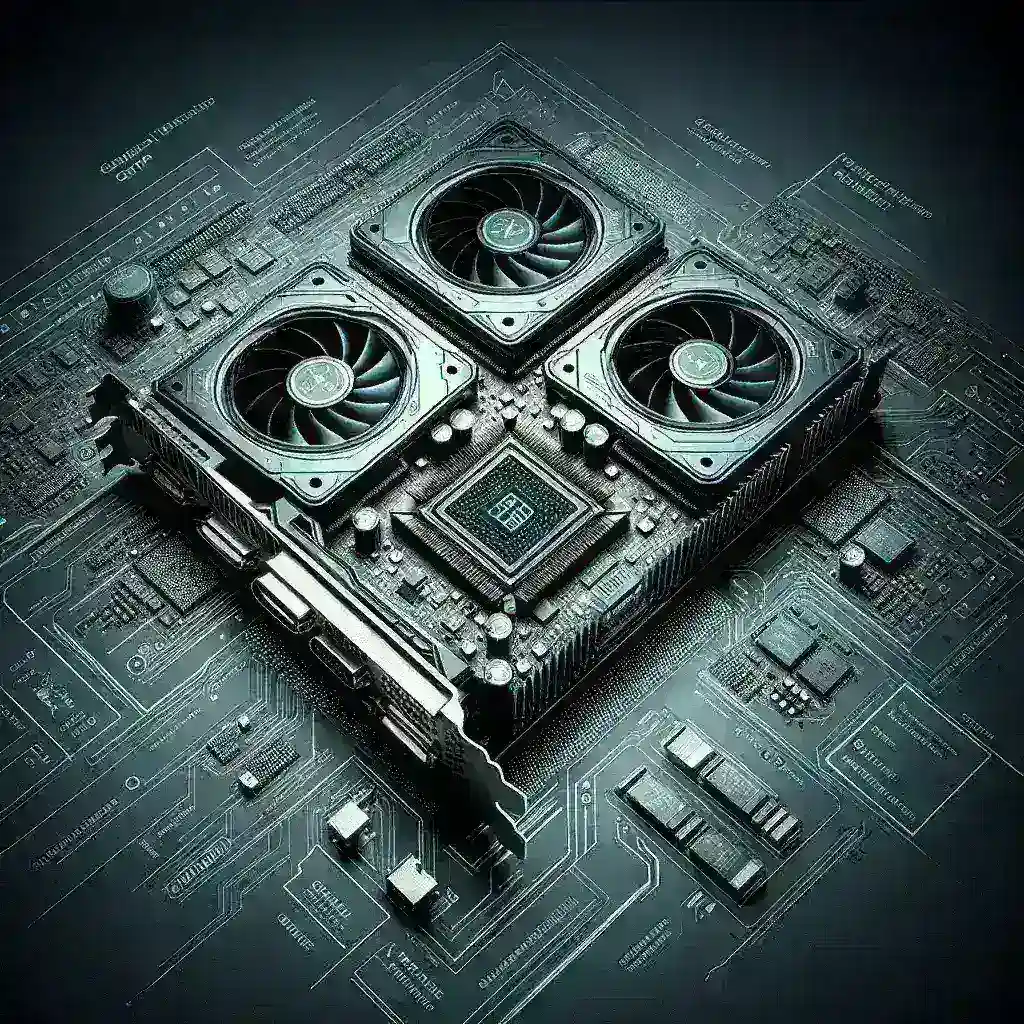 "Close-up of NVIDIA GeForce RTX 50 Series GPU showcasing Blackwell architecture, designed for enhanced gaming performance and advanced graphics capabilities."